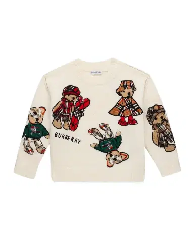 Burberry Boy 's Thomas Bear and Friends Wool-Blend Sweater, Size 3-14 | Thumbnail 1 Burberry Boy 's Thomas Bear and Friends Wool-Blend Sweater, Size 3-14 | Thumbnail 1