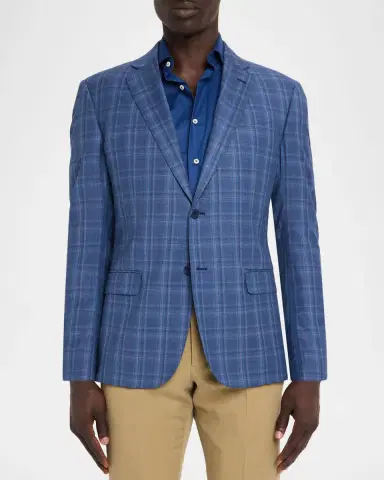 Emporio Armani Men's Plaid G Line Sport Coat | Thumbnail 4 Emporio Armani Men's Plaid G Line Sport Coat | Thumbnail 4