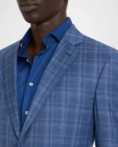 Emporio Armani Men's Plaid G Line Sport Coat | Thumbnail 5 Emporio Armani Men's Plaid G Line Sport Coat | Thumbnail 5