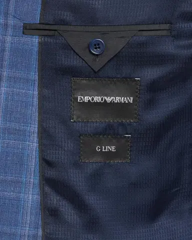 Emporio Armani Men's Plaid G Line Sport Coat | Thumbnail 6 Emporio Armani Men's Plaid G Line Sport Coat | Thumbnail 6