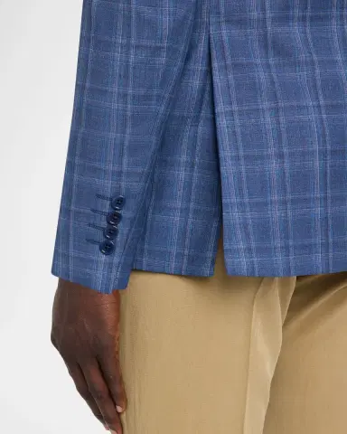 Emporio Armani Men's Plaid G Line Sport Coat | Thumbnail 8 Emporio Armani Men's Plaid G Line Sport Coat | Thumbnail 8