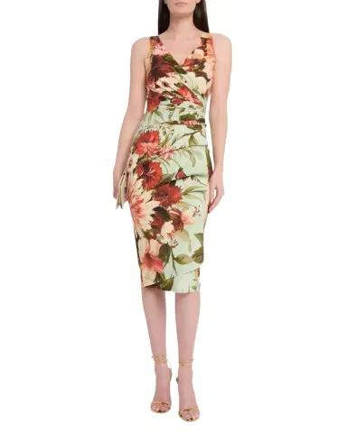 Chiara Boni La Petite Robe Isoshi Floral-Print Faux Wrap Midi Dress | Thumbnail 1 Chiara Boni La Petite Robe Isoshi Floral-Print Faux Wrap Midi Dress | Thumbnail 1
