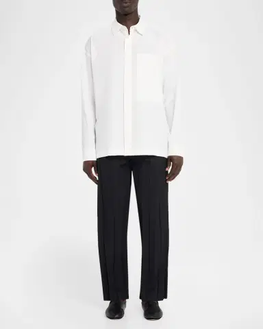 Homme Plissé Issey Miyake Men's Edge Ensemble Pleated Trousers | Thumbnail 2 Homme Plissé Issey Miyake Men's Edge Ensemble Pleated Trousers | Thumbnail 2