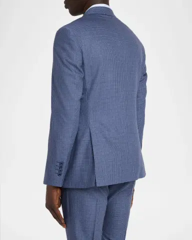 Emporio Armani Men's G Line Wool Super 130s Micro-Check Two-Piece Suit | Thumbnail 5 Emporio Armani Men's G Line Wool Super 130s Micro-Check Two-Piece Suit | Thumbnail 5