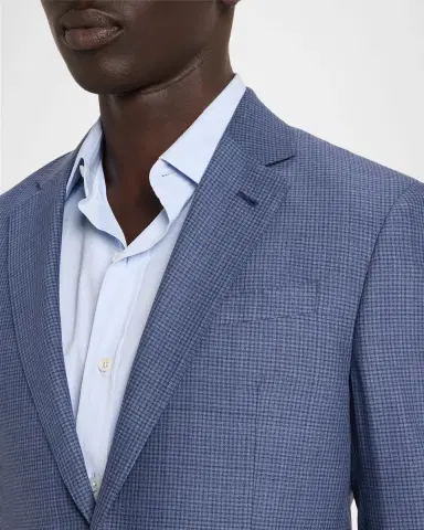 Emporio Armani Men's G Line Wool Super 130s Micro-Check Two-Piece Suit | Thumbnail 6 Emporio Armani Men's G Line Wool Super 130s Micro-Check Two-Piece Suit | Thumbnail 6