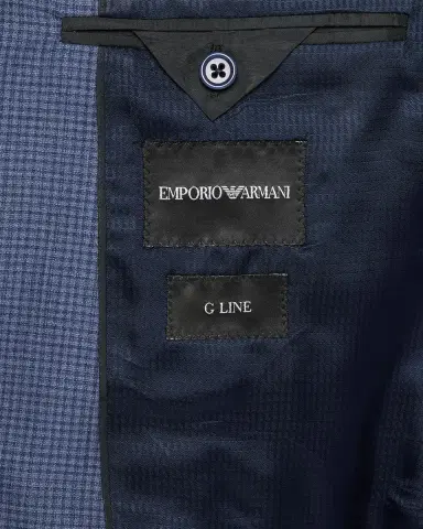 Emporio Armani Men's G Line Wool Super 130s Micro-Check Two-Piece Suit | Thumbnail 7 Emporio Armani Men's G Line Wool Super 130s Micro-Check Two-Piece Suit | Thumbnail 7