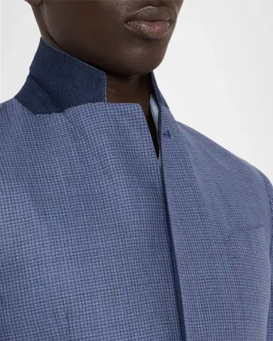 Emporio Armani Men's G Line Wool Super 130s Micro-Check Two-Piece Suit | Thumbnail 8 Emporio Armani Men's G Line Wool Super 130s Micro-Check Two-Piece Suit | Thumbnail 8