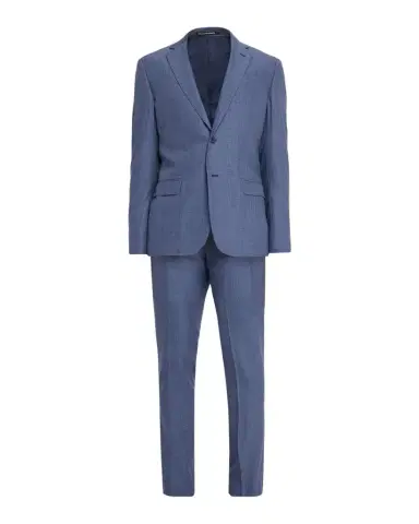 Emporio Armani Men's G Line Wool Super 130s Micro-Check Two-Piece Suit | Thumbnail 1 Emporio Armani Men's G Line Wool Super 130s Micro-Check Two-Piece Suit | Thumbnail 1