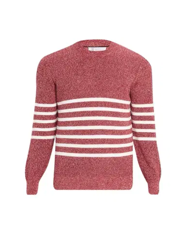 Brunello Cucinelli Men's Melange Crewneck Sweater | Thumbnail 1 Brunello Cucinelli Men's Melange Crewneck Sweater | Thumbnail 1