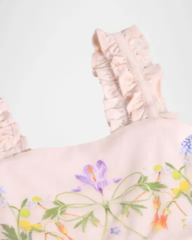 Molo Girl 's Cypress Sleeveless Floral Print Dress | Thumbnail 3 Molo Girl 's Cypress Sleeveless Floral Print Dress | Thumbnail 3