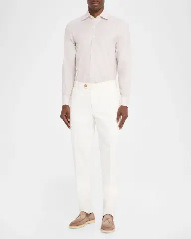 dunhill Men's Sea Island Cotton Button-Front Shirt | Thumbnail 2 dunhill Men's Sea Island Cotton Button-Front Shirt | Thumbnail 2