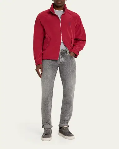Brunello Cucinelli Men's Water-Resistant Full-Zip Jacket | Thumbnail 2 Brunello Cucinelli Men's Water-Resistant Full-Zip Jacket | Thumbnail 2