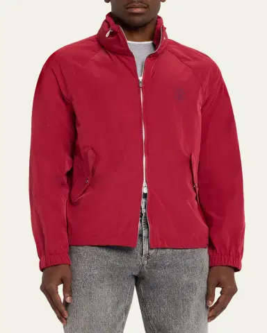 Brunello Cucinelli Men's Water-Resistant Full-Zip Jacket | Thumbnail 4 Brunello Cucinelli Men's Water-Resistant Full-Zip Jacket | Thumbnail 4