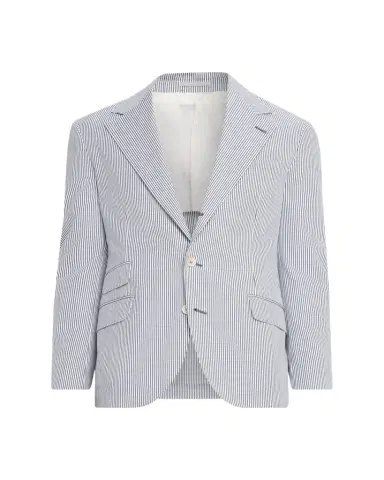 Brunello Cucinelli Men's Cotton-Blend Single-Breasted Jacket | Thumbnail 1 Brunello Cucinelli Men's Cotton-Blend Single-Breasted Jacket | Thumbnail 1