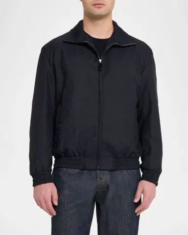 Etro Men's Paisley Jacquard Zip-Front Jacket | Thumbnail 4 Etro Men's Paisley Jacquard Zip-Front Jacket | Thumbnail 4