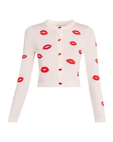 ALICE + OLIVIA Daroda Lip Cardigan | Thumbnail 1 ALICE + OLIVIA Daroda Lip Cardigan | Thumbnail 1