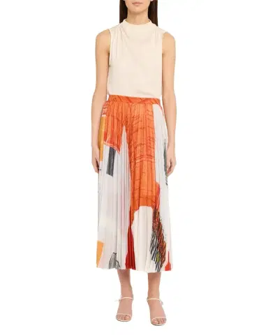 Jason Wu Collection x Robert Rauschenberg Pleated Chiffon Midi Skirt | Thumbnail 1 Jason Wu Collection x Robert Rauschenberg Pleated Chiffon Midi Skirt | Thumbnail 1