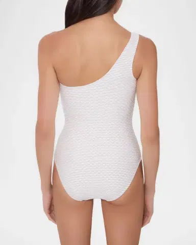 Shoshanna Asymmetric Ring One-Piece Swimsuit | Thumbnail 3 Shoshanna Asymmetric Ring One-Piece Swimsuit | Thumbnail 3