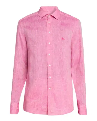 Etro Men 's Pegaso Linen Roma-Fit Shirt | Thumbnail 1 Etro Men 's Pegaso Linen Roma-Fit Shirt | Thumbnail 1