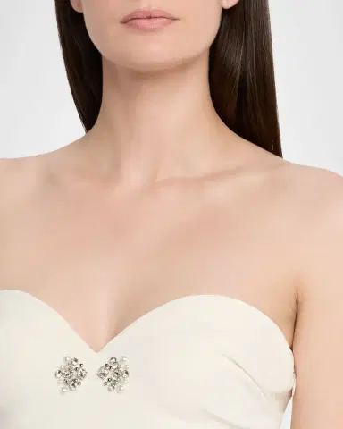 Chiara Boni La Petite Robe Renta Strapless Two-Tone Column Gown | Thumbnail 5 Chiara Boni La Petite Robe Renta Strapless Two-Tone Column Gown | Thumbnail 5