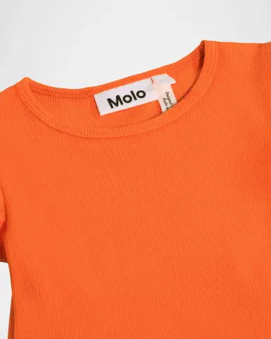 Molo Girl 's Caitlin Puff-Sleeve Organic Cotton Dress, Size 6M-2 | Thumbnail 2 Molo Girl 's Caitlin Puff-Sleeve Organic Cotton Dress, Size 6M-2 | Thumbnail 2