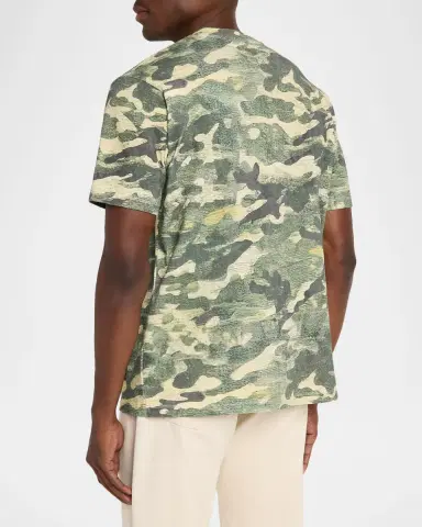 EZR Men 's Cotton Camouflage Crewneck T-hirt | Thumbnail 3 EZR Men 's Cotton Camouflage Crewneck T-hirt | Thumbnail 3