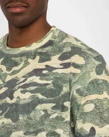 EZR Men 's Cotton Camouflage Crewneck T-hirt | Thumbnail 5 EZR Men 's Cotton Camouflage Crewneck T-hirt | Thumbnail 5