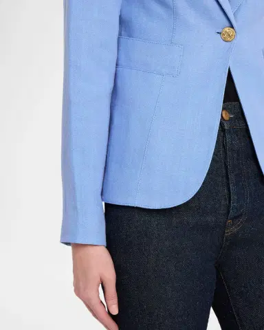 SMYTHE Duchess Tailored Linen Cutaway Blazer | Thumbnail 5 SMYTHE Duchess Tailored Linen Cutaway Blazer | Thumbnail 5