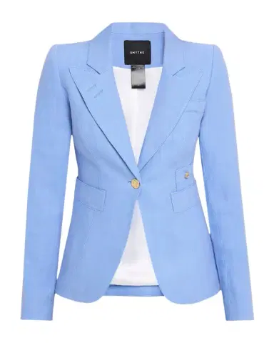 SMYTHE Duchess Tailored Linen Cutaway Blazer | Thumbnail 1 SMYTHE Duchess Tailored Linen Cutaway Blazer | Thumbnail 1
