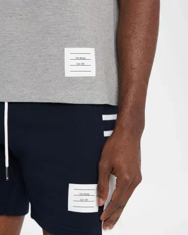 Thom Browne Men's Pique 4-Bar Polo Shirt | Thumbnail 4 Thom Browne Men's Pique 4-Bar Polo Shirt | Thumbnail 4