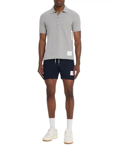 Thom Browne Men's Pique 4-Bar Polo Shirt | Thumbnail 1 Thom Browne Men's Pique 4-Bar Polo Shirt | Thumbnail 1