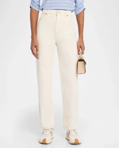 Veronica Beard Leah Mid-Rise Straight Jeans | Thumbnail 4 Veronica Beard Leah Mid-Rise Straight Jeans | Thumbnail 4