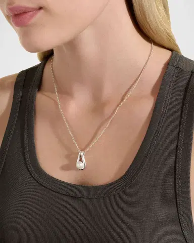 John Hardy Surf Sterling Silver Pearl Pendant Necklace, 2mm, 20"L | Thumbnail 2 John Hardy Surf Sterling Silver Pearl Pendant Necklace, 2mm, 20"L | Thumbnail 2