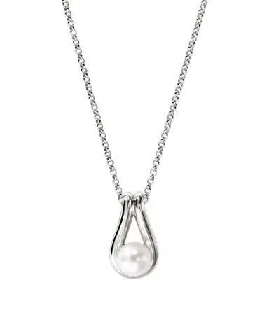 John Hardy Surf Sterling Silver Pearl Pendant Necklace, 2mm, 20"L | Thumbnail 1 John Hardy Surf Sterling Silver Pearl Pendant Necklace, 2mm, 20"L | Thumbnail 1