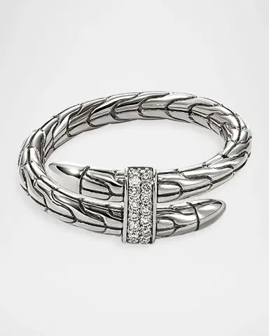 John Hardy Sterling Silver Diamond Pave Spear Ring | Thumbnail 4 John Hardy Sterling Silver Diamond Pave Spear Ring | Thumbnail 4