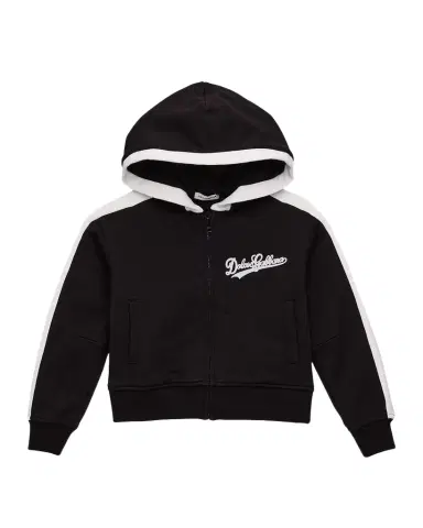 Dolce & Gabbana Girl's Logo-Print Cotton Hoodie, Size -6 | Thumbnail 1 Dolce & Gabbana Girl's Logo-Print Cotton Hoodie, Size -6 | Thumbnail 1