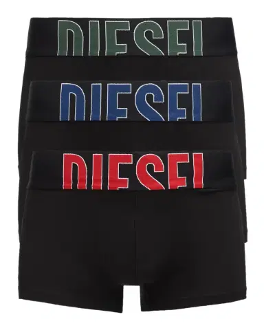 Diesel Men's Damien Pop Logo 3-Pack Boxer Briefs | Thumbnail 1 Diesel Men's Damien Pop Logo 3-Pack Boxer Briefs | Thumbnail 1