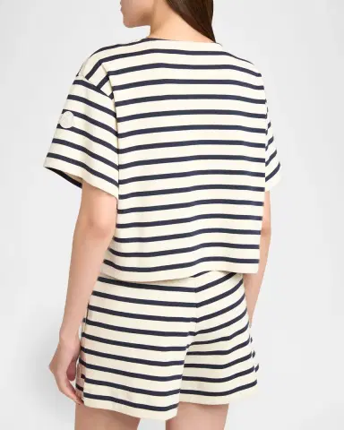 Moncler Stripe Short-Sleeve T-Shirt | Thumbnail 3 Moncler Stripe Short-Sleeve T-Shirt | Thumbnail 3