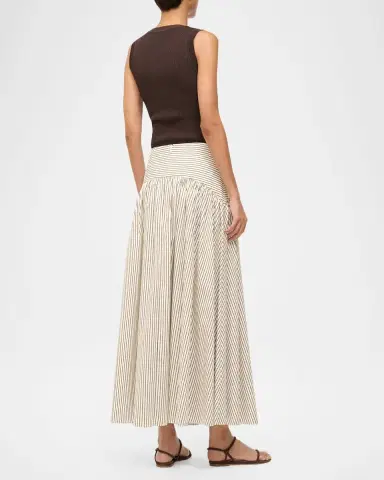 STAUD Procida Striped Maxi Skirt | Thumbnail 2 STAUD Procida Striped Maxi Skirt | Thumbnail 2