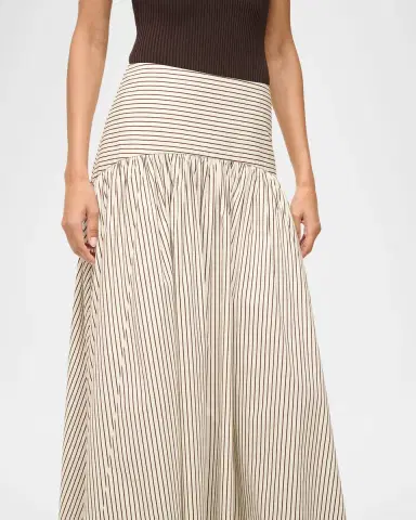 STAUD Procida Striped Maxi Skirt | Thumbnail 4 STAUD Procida Striped Maxi Skirt | Thumbnail 4