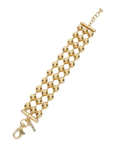 Lele Sadoughi Diana Triple Row Bracelet, Gold | Thumbnail 1 Lele Sadoughi Diana Triple Row Bracelet, Gold | Thumbnail 1