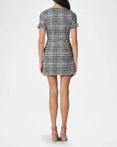 Shoshanna Haisley Houndstooth Tweed Mini Dress | Thumbnail 2 Shoshanna Haisley Houndstooth Tweed Mini Dress | Thumbnail 2