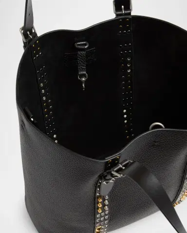 Valentino Garavani Men's Rockstud Grainy Calfskin Medium Tote Bag | Thumbnail 4 Valentino Garavani Men's Rockstud Grainy Calfskin Medium Tote Bag | Thumbnail 4