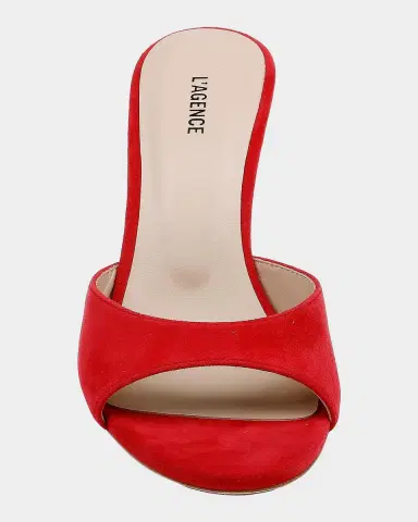 L'Agence 9mm Avery Suede Mules | Thumbnail 10 L'Agence 9mm Avery Suede Mules | Thumbnail 10