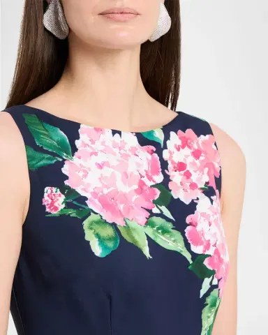 Kay Unger New York Floral-Print Stretch Crepe Walk-Thru Jumpsuit | Thumbnail 4 Kay Unger New York Floral-Print Stretch Crepe Walk-Thru Jumpsuit | Thumbnail 4