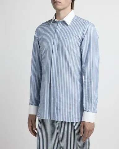 TOM FORD Men 's Wide Stripe Classic-Fit Shirt | Thumbnail 2 TOM FORD Men 's Wide Stripe Classic-Fit Shirt | Thumbnail 2