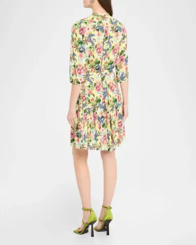 Saloni Tyra Printed A-Line Shirtdress | Thumbnail 3 Saloni Tyra Printed A-Line Shirtdress | Thumbnail 3