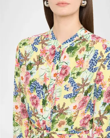 Saloni Tyra Printed A-Line Shirtdress | Thumbnail 5 Saloni Tyra Printed A-Line Shirtdress | Thumbnail 5