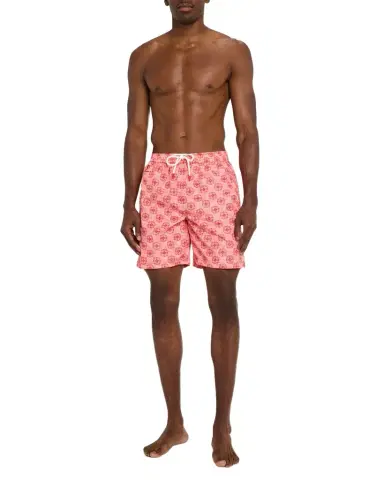 Kiton Men 's Scratch-Print Medallion Swim Trunks | Thumbnail 1 Kiton Men 's Scratch-Print Medallion Swim Trunks | Thumbnail 1