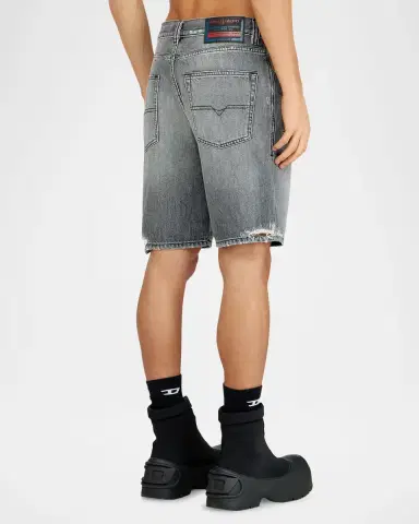 Diesel Men's Regular Distressed Denim Shorts | Thumbnail 3 Diesel Men's Regular Distressed Denim Shorts | Thumbnail 3